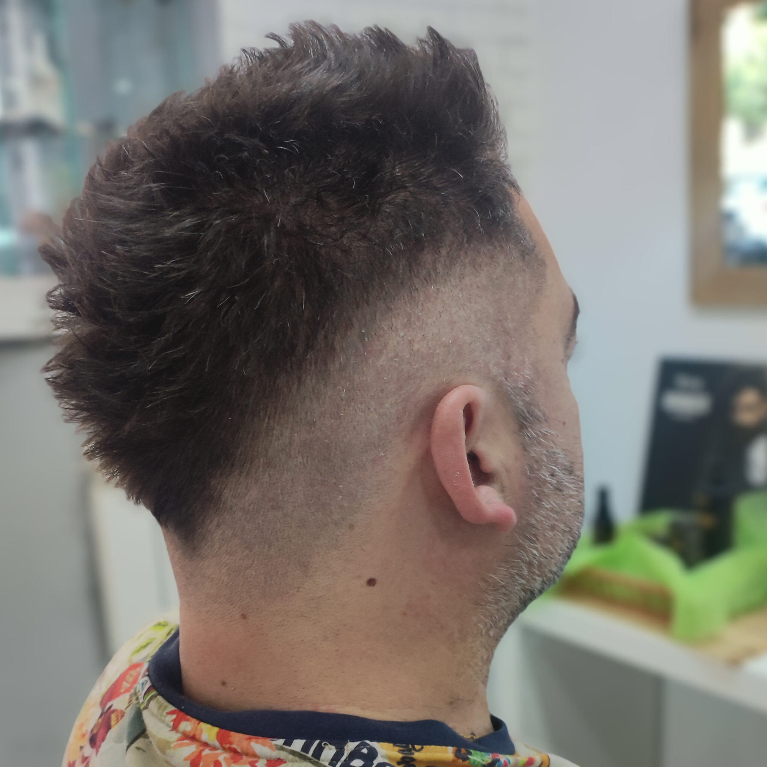 Resultado de corte de cabello masculino